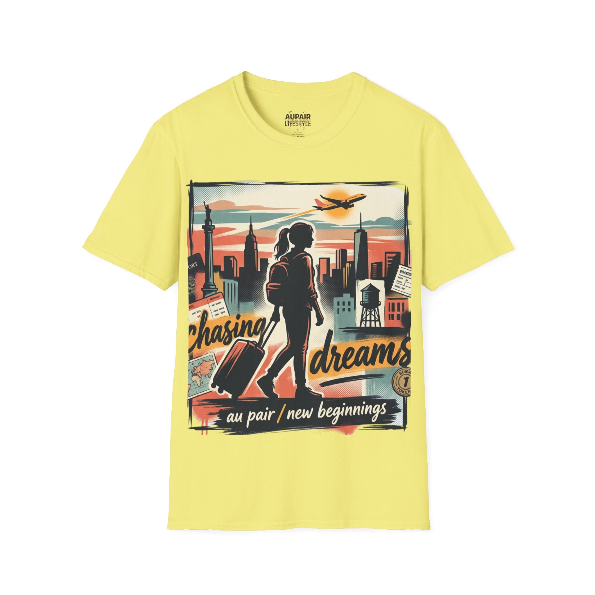 Chasing Dreams Au Pair Graphic T-Shirt — “It’s a New Day”