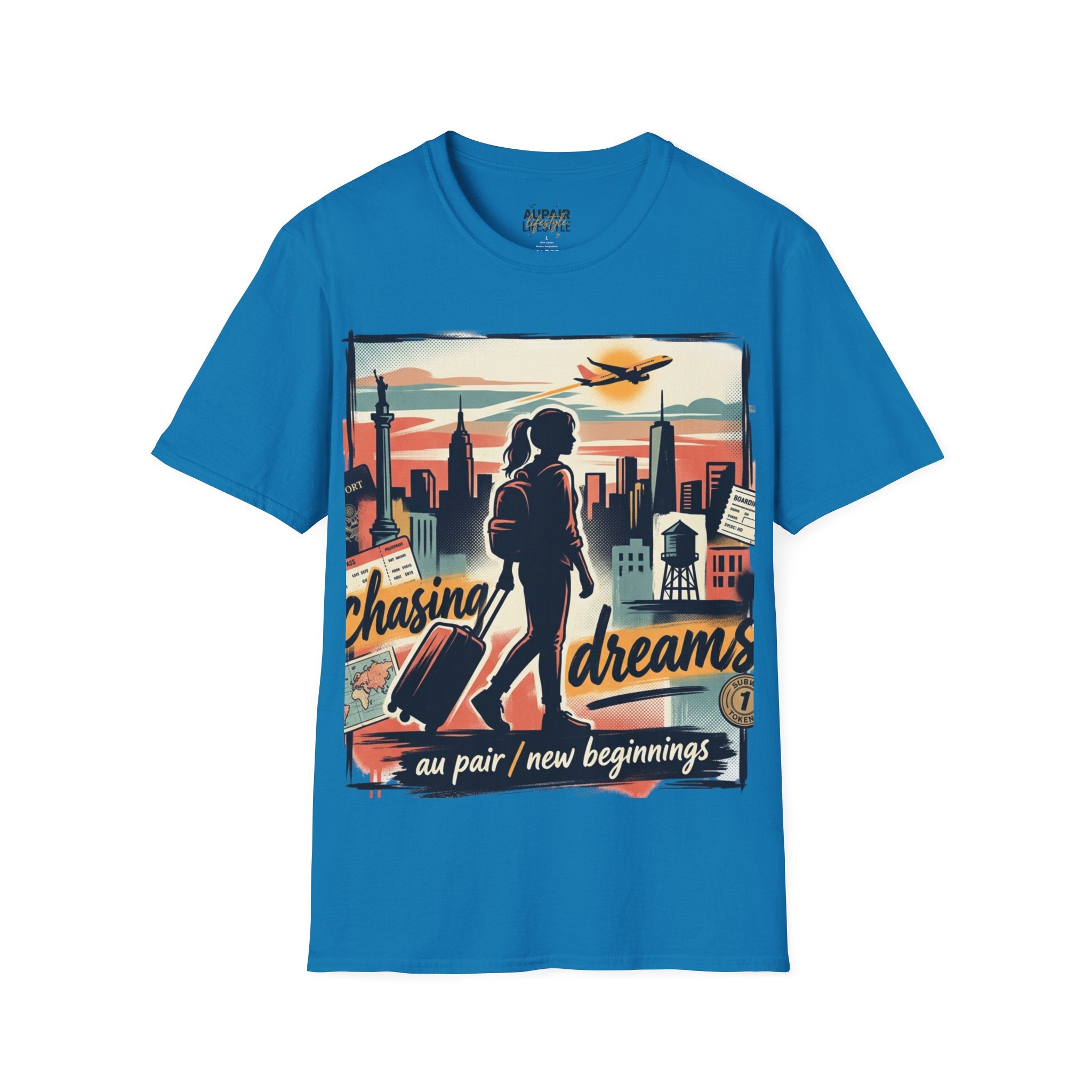Chasing Dreams Au Pair Graphic T-Shirt — “It’s a New Day”