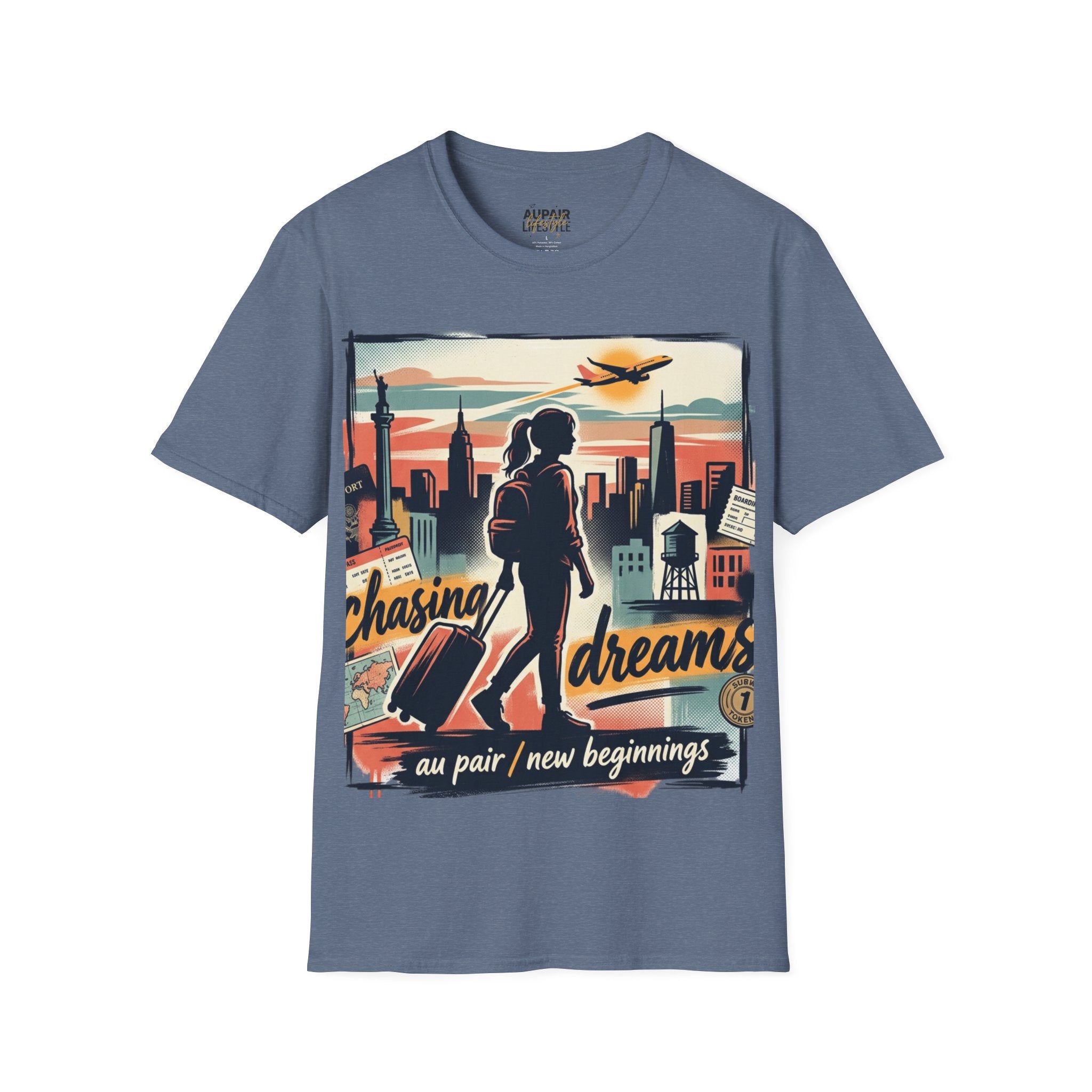 Chasing Dreams Au Pair Graphic T-Shirt — “It’s a New Day”