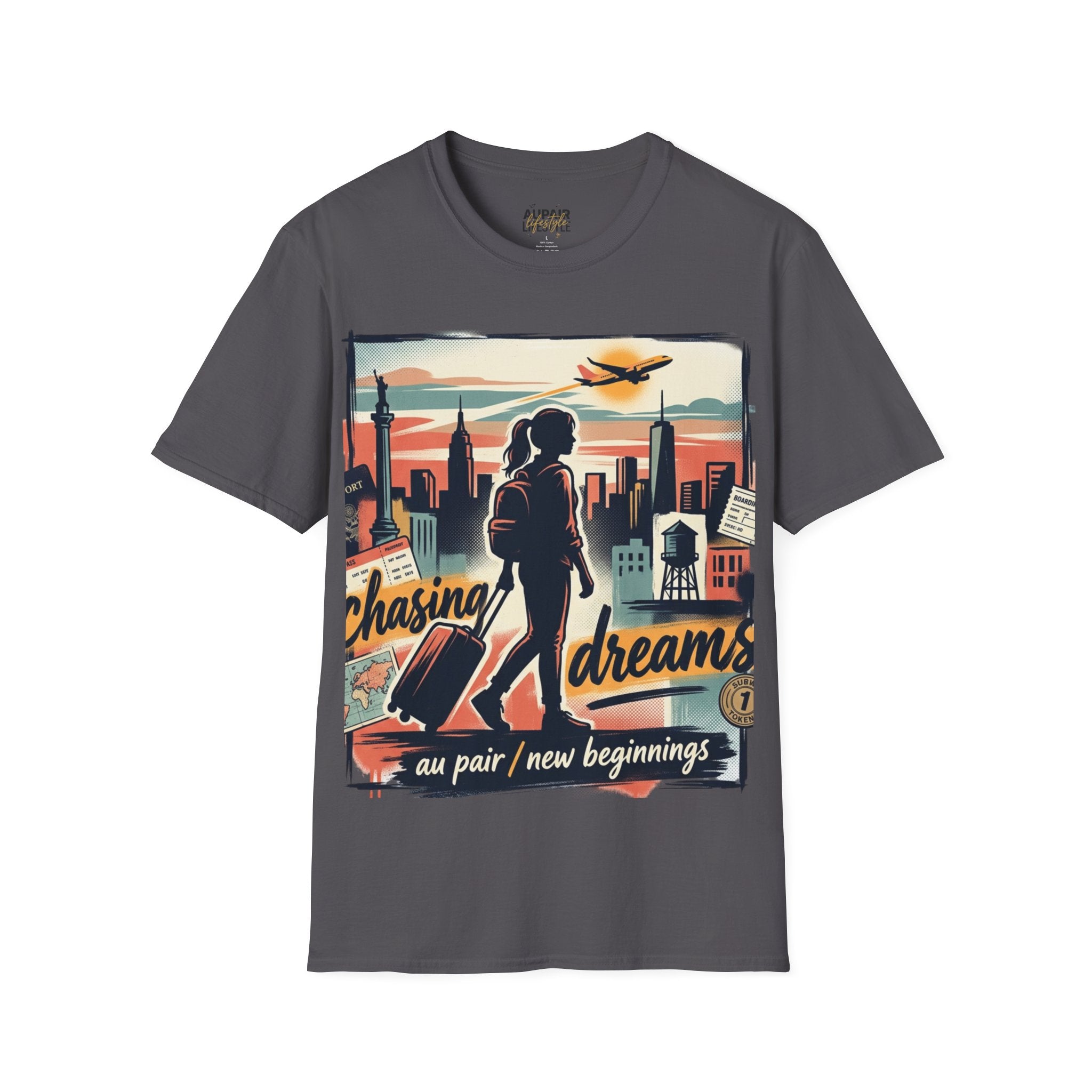 Chasing Dreams Au Pair Graphic T-Shirt — “It’s a New Day”