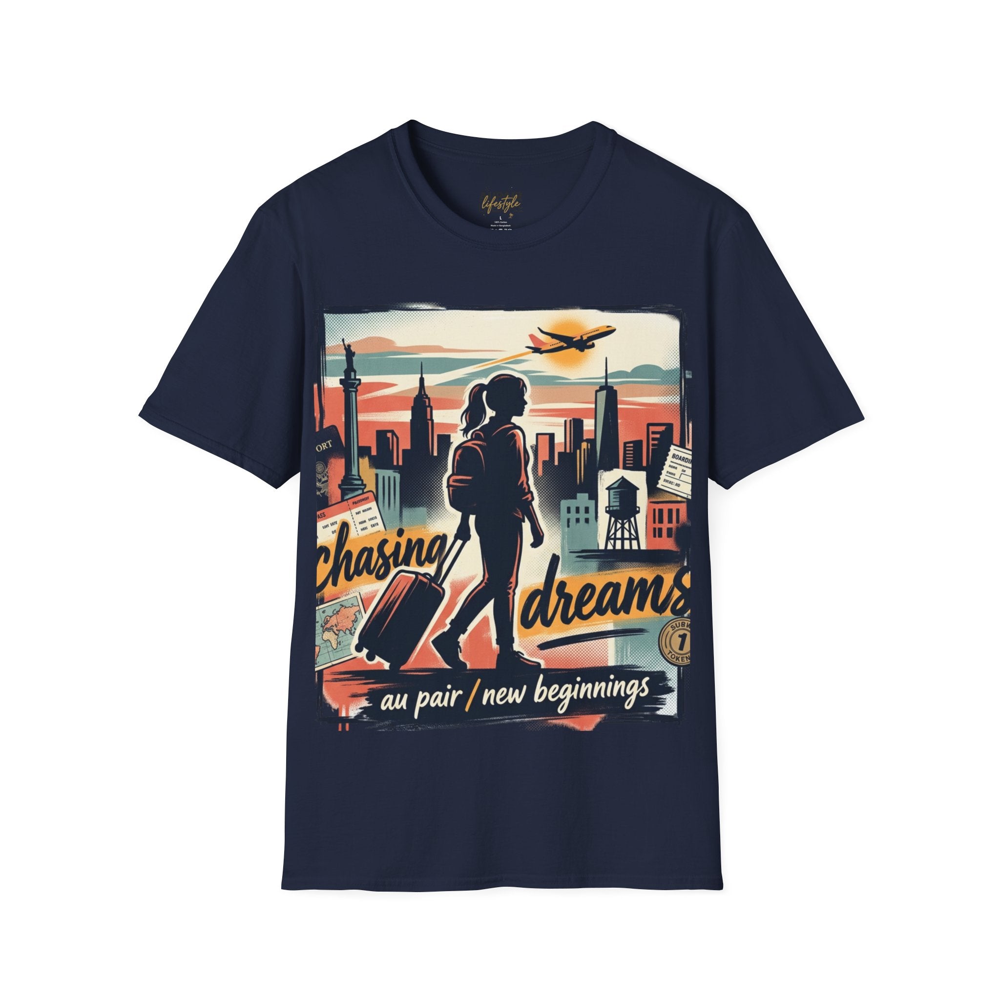 Chasing Dreams Au Pair Graphic T-Shirt — “It’s a New Day”