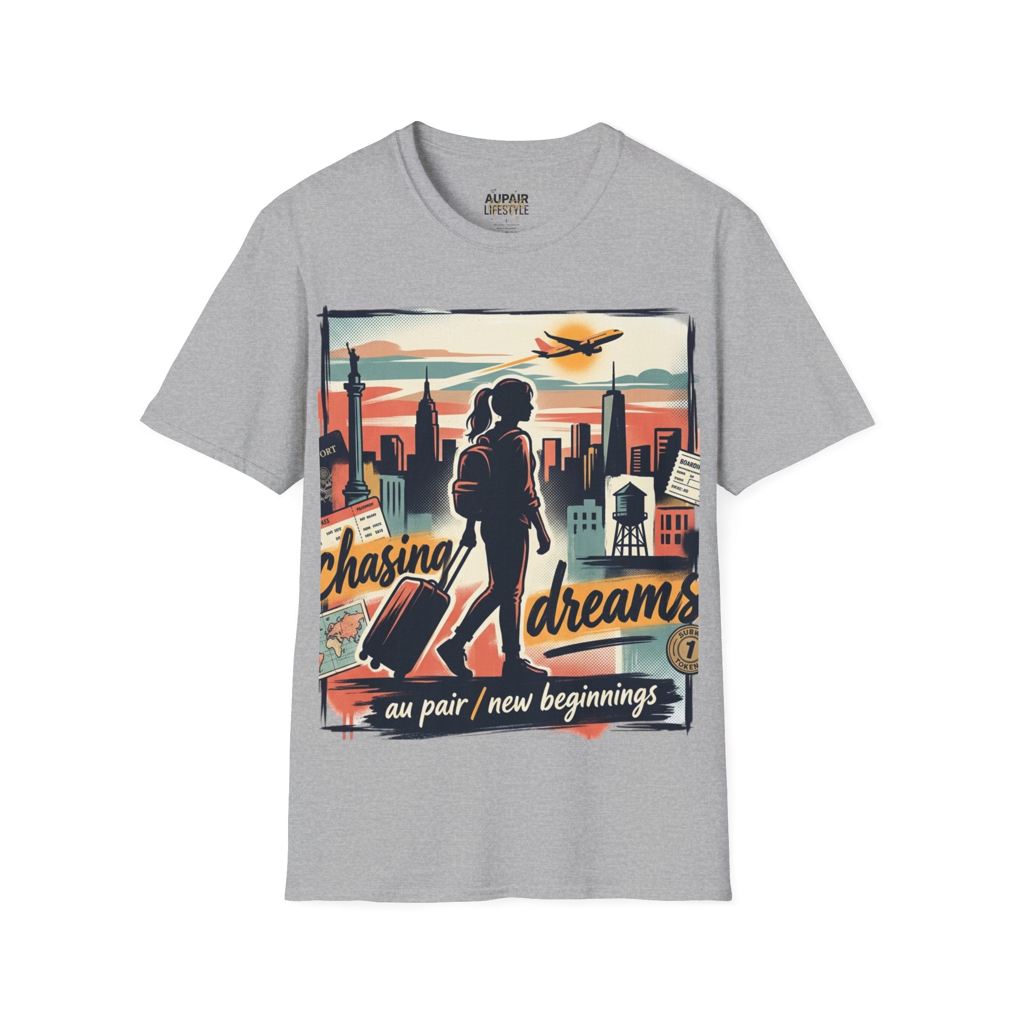 Chasing Dreams Au Pair Graphic T-Shirt — “It’s a New Day”