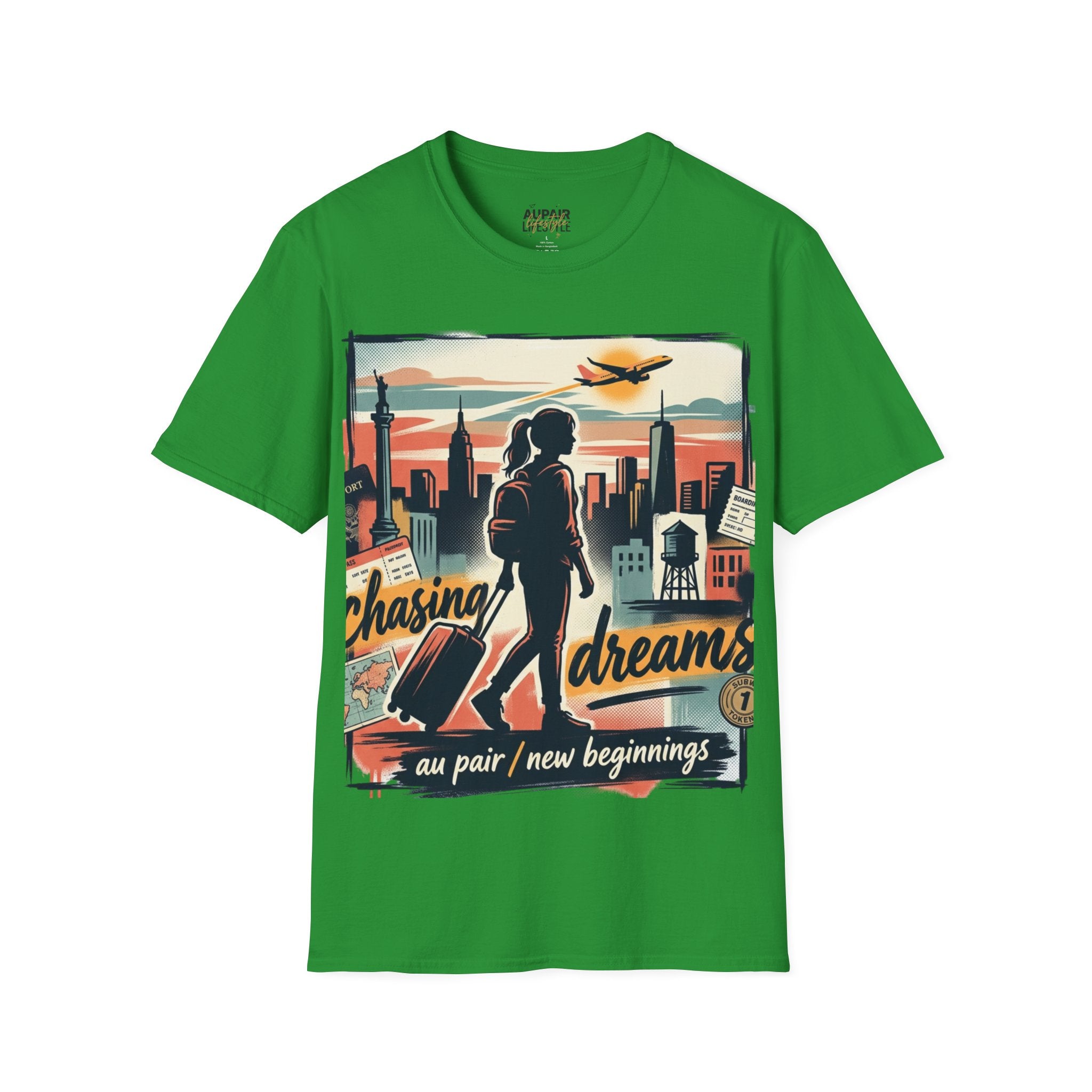 Chasing Dreams Au Pair Graphic T-Shirt — “It’s a New Day”