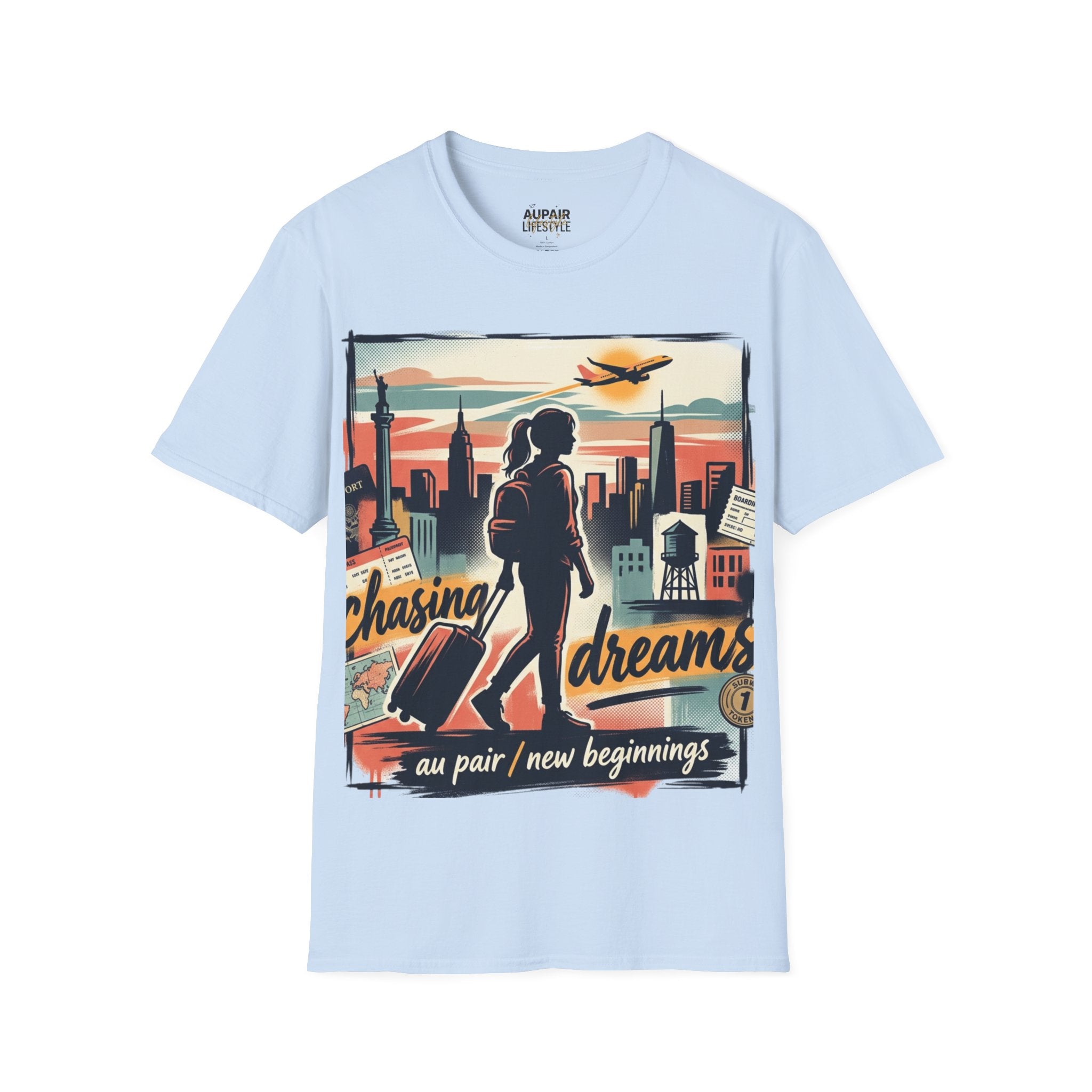 Chasing Dreams Au Pair Graphic T-Shirt — “It’s a New Day”